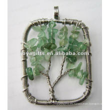 Colgante verde de la piedra de la viruta de Aventurine